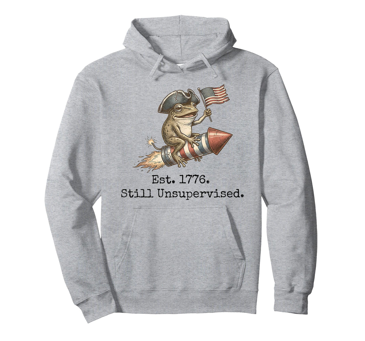 Est 1776 Still Unsupervised Retro American 250th Anniversary T-Shirt