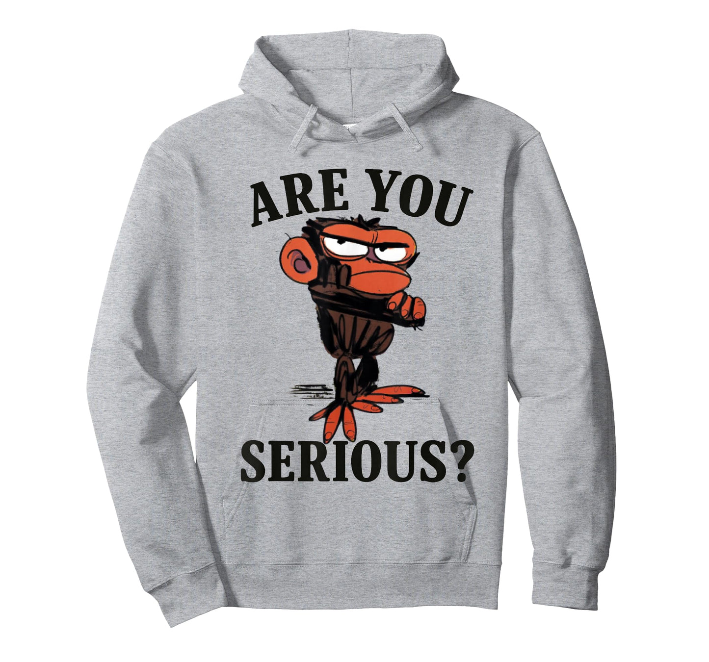 Humor are You Serious Grumpy Funny Monkey Meme T-Shirt