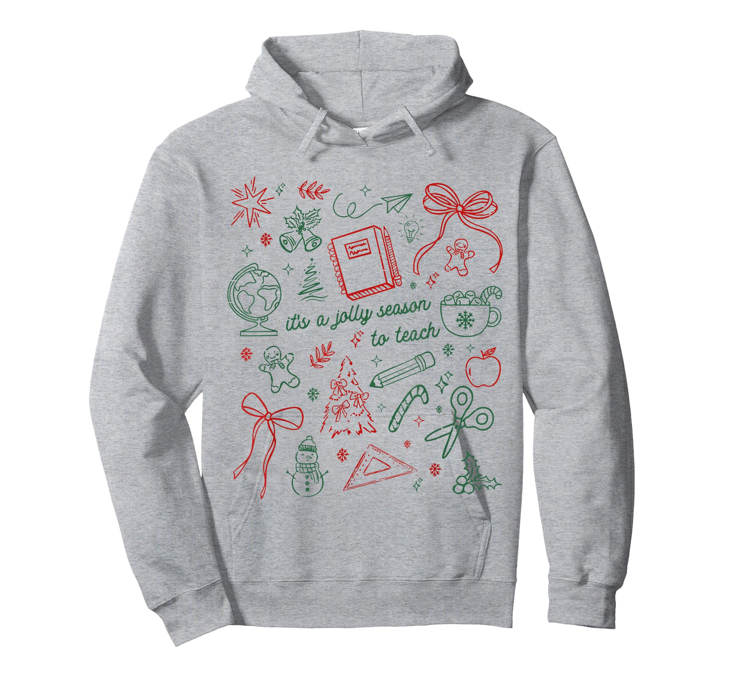 Funny Teacher Christmas Holiday Its' A Jolly Season to Teach T-Shirt