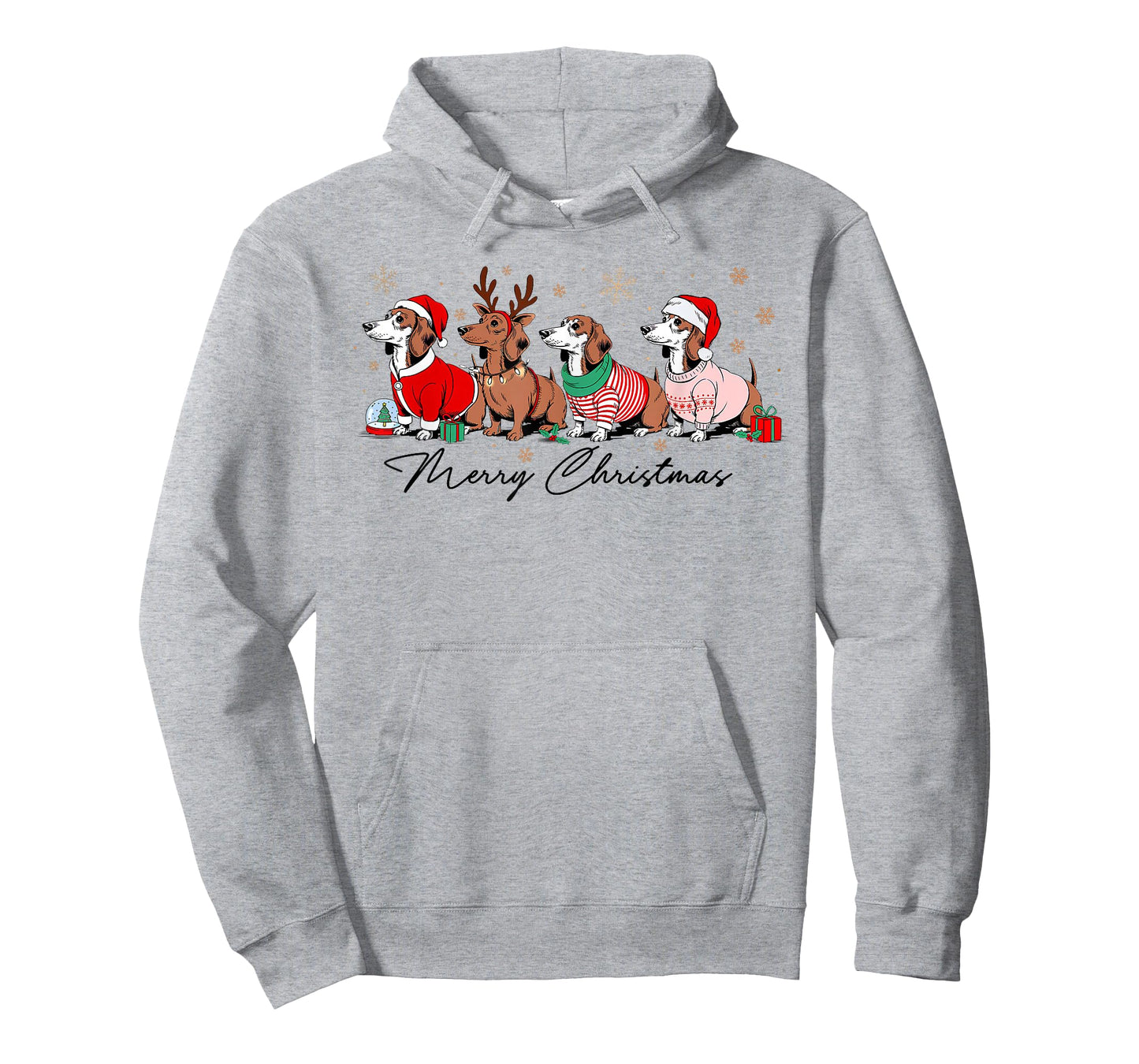 Christmas Funny Weenie Dog Dachshund Cute Merry Xmas Holiday T-Shirt