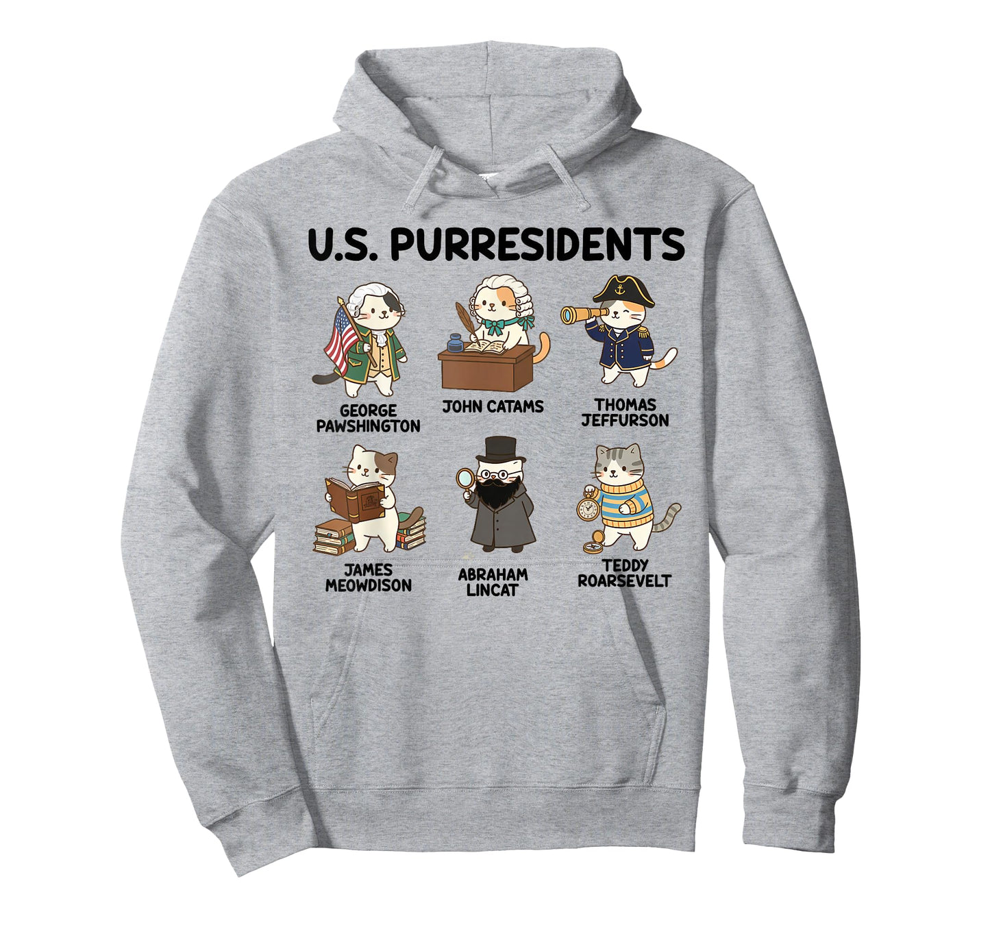 History Teacher American History Cat Lover US Purresidents T-Shirt