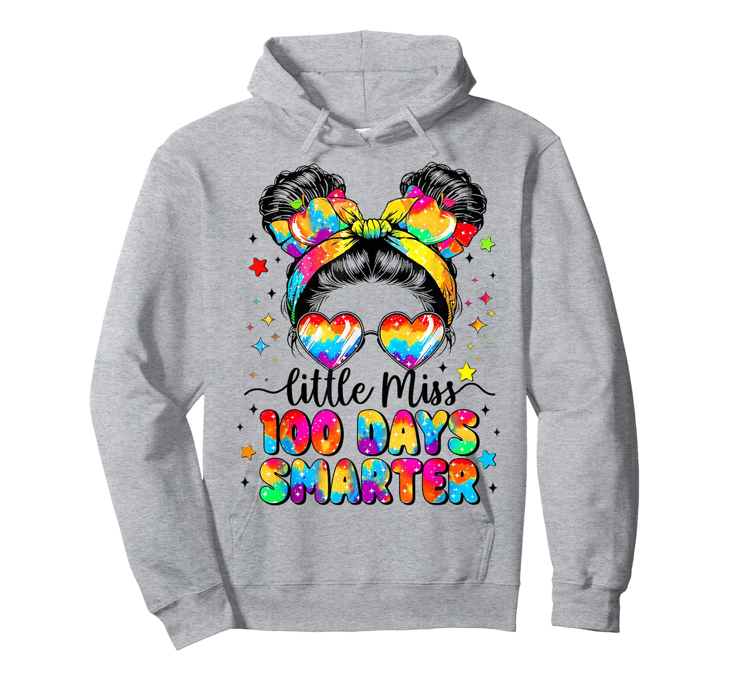 Little Miss 100 Days Smarter Girl Happy 100 Days of School T-Shirt