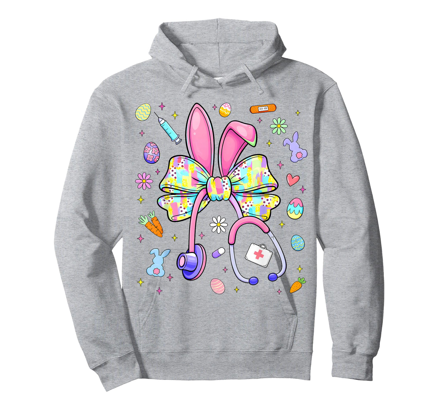 Rabbit Bunny CNA ICU Coquette Easter Nurse Men Women T-Shirt