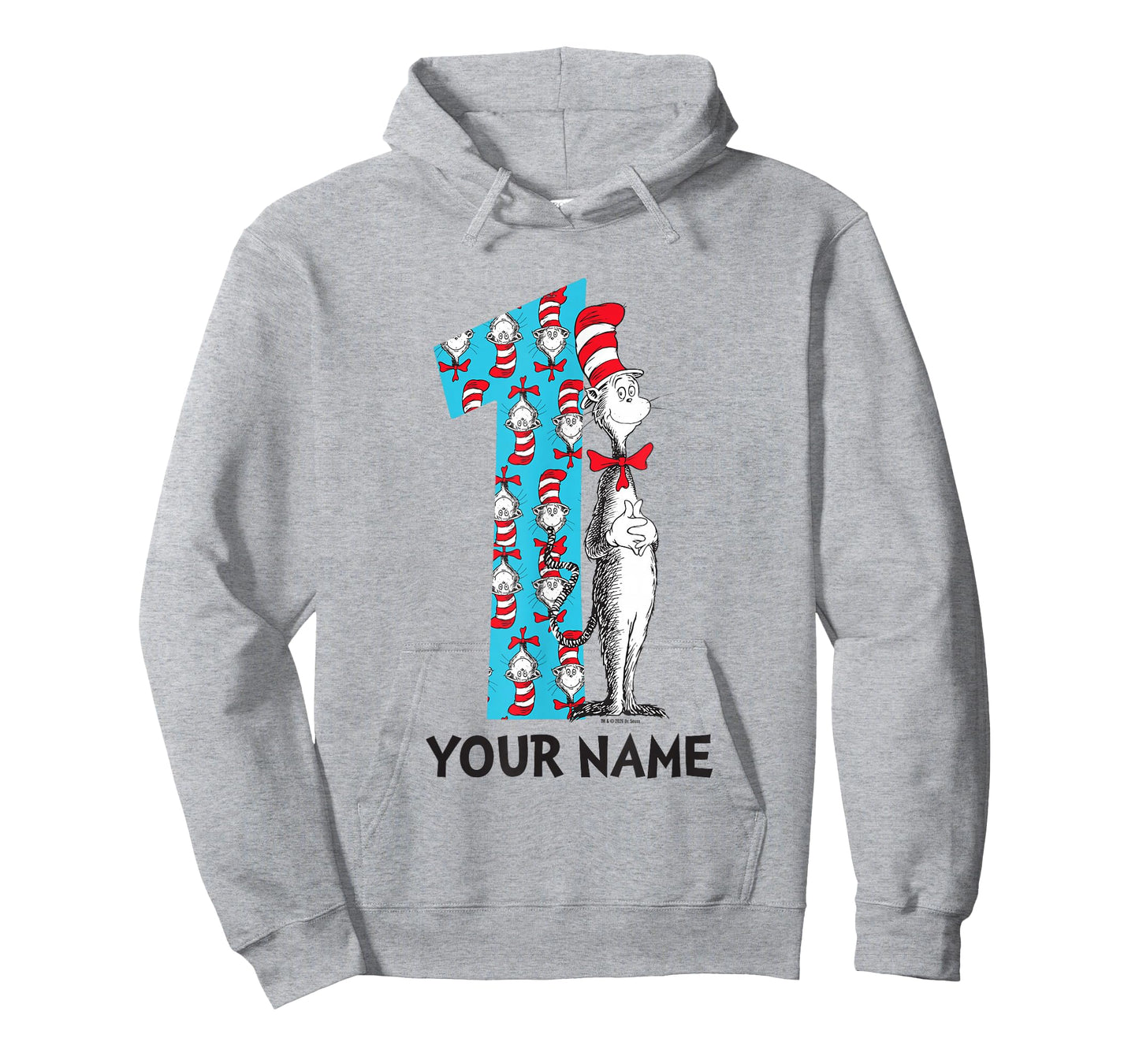 Cat in The Hat Customizable Name 1st Birthday Celebration