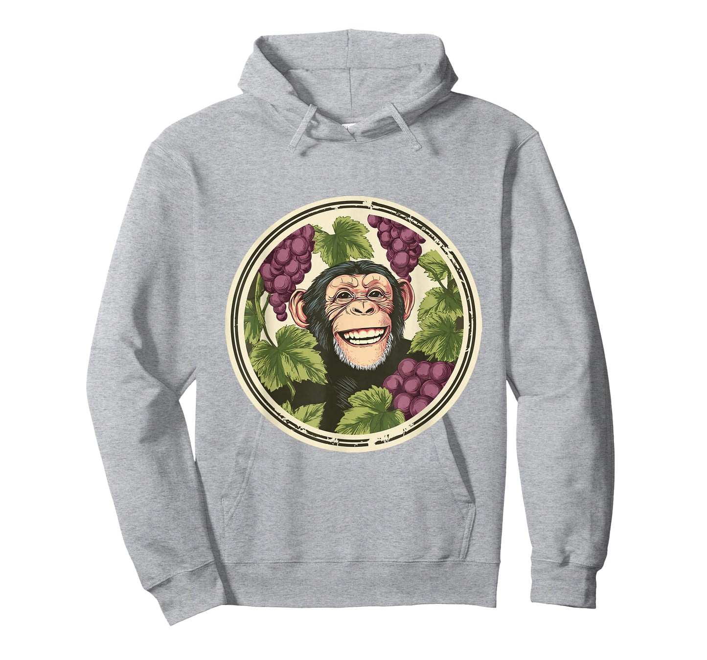 Cute Ape Grapes Farmer Ape Lover T-Shirt