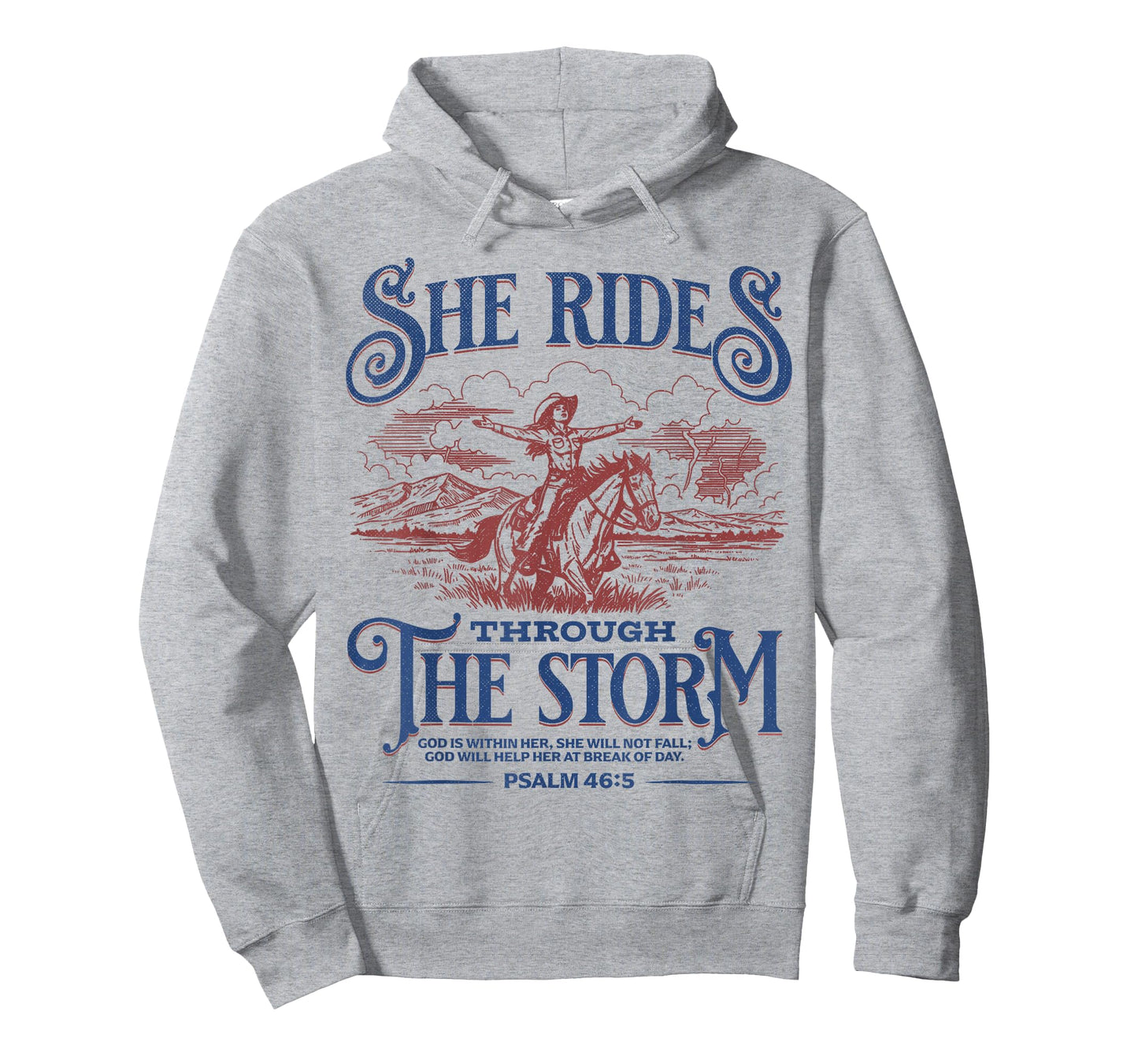 She Rides Through The Storm Bible Verse T-Shirt
