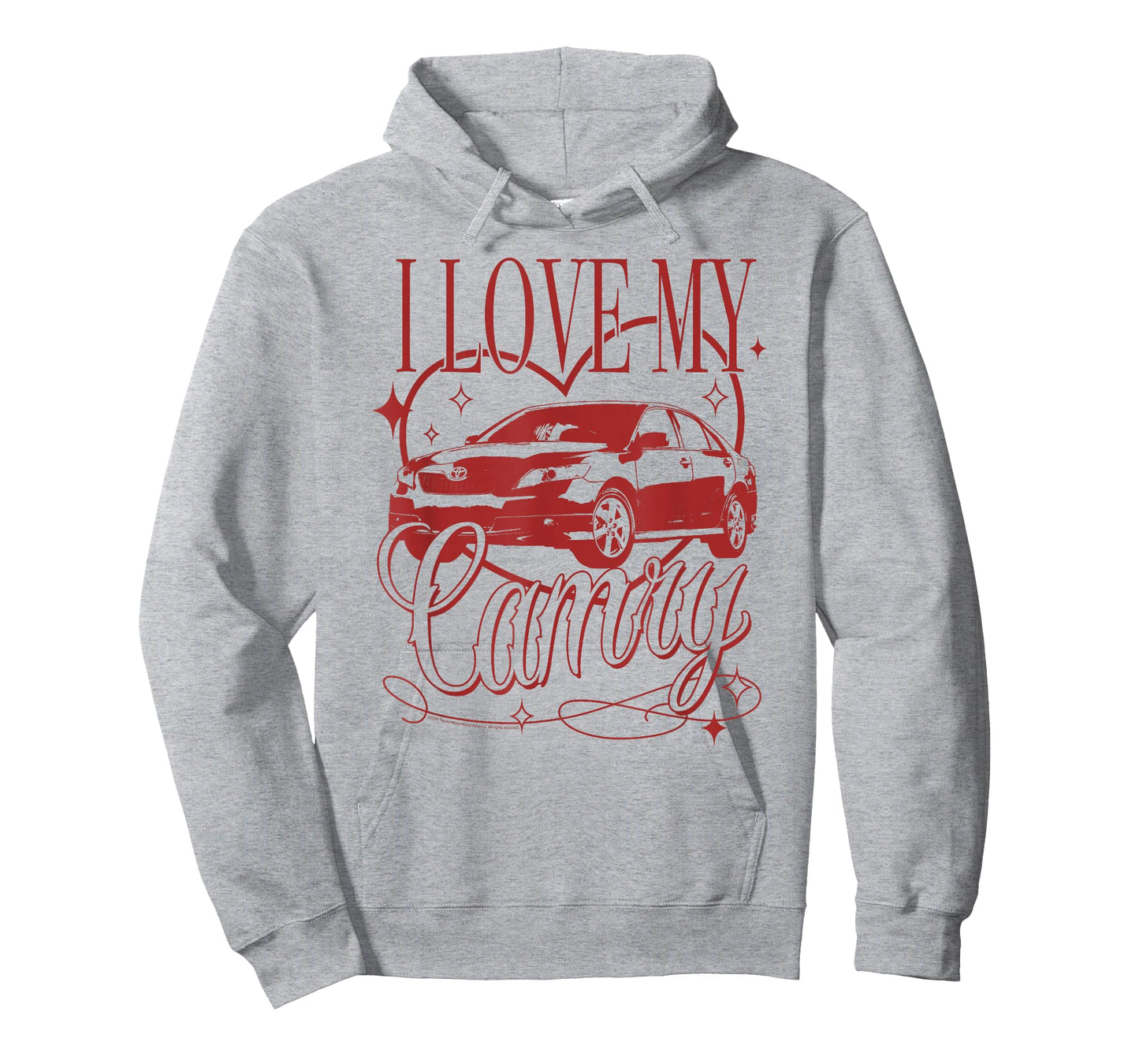Toyota I Love My Camry Vintage Heart Portrait T-Shirt