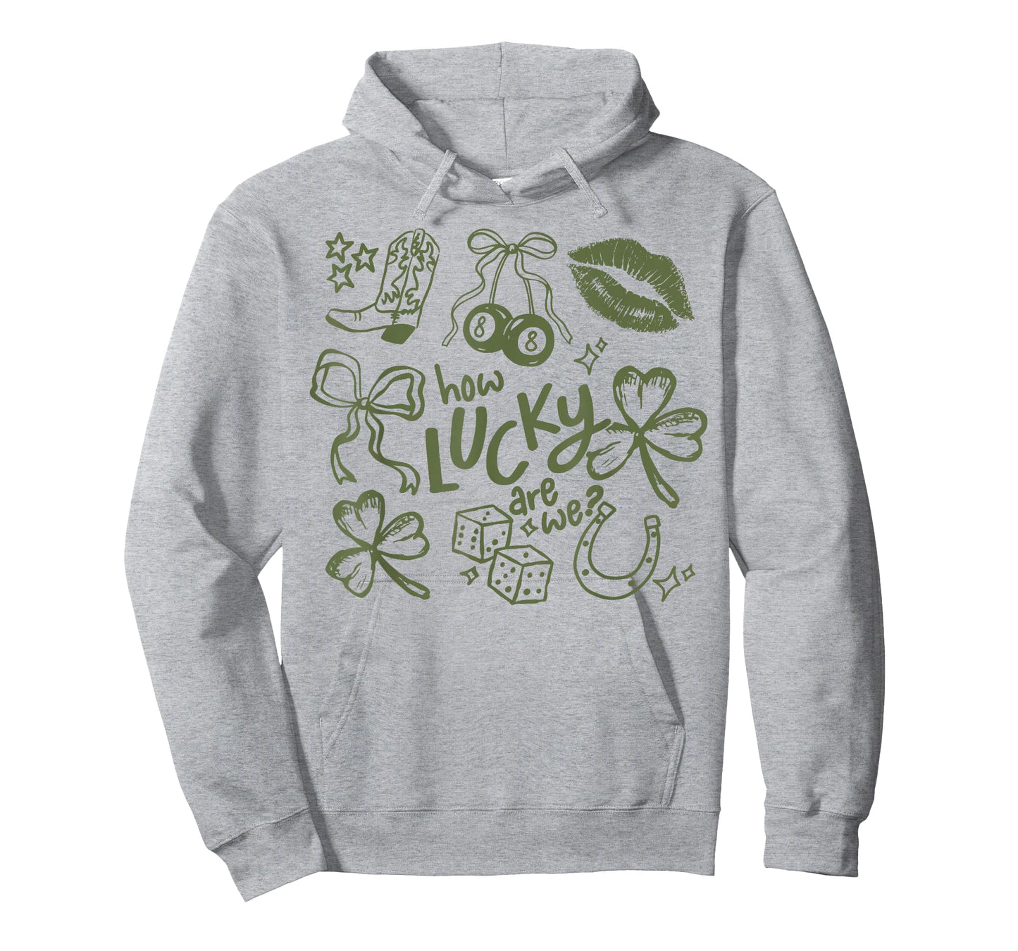 How Lucky are We St Patricks Day Coquette Bow Aesthetic T-Shirt