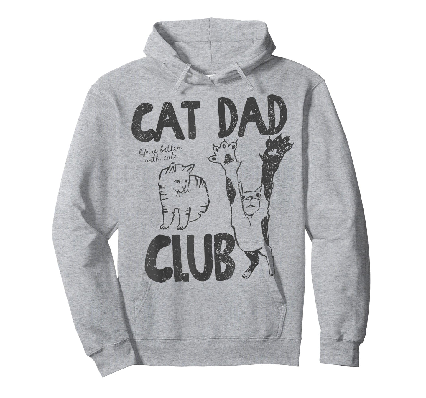 Cat Dad Club Life is Better with Cats Father's Day Cat Dad T-Shirt