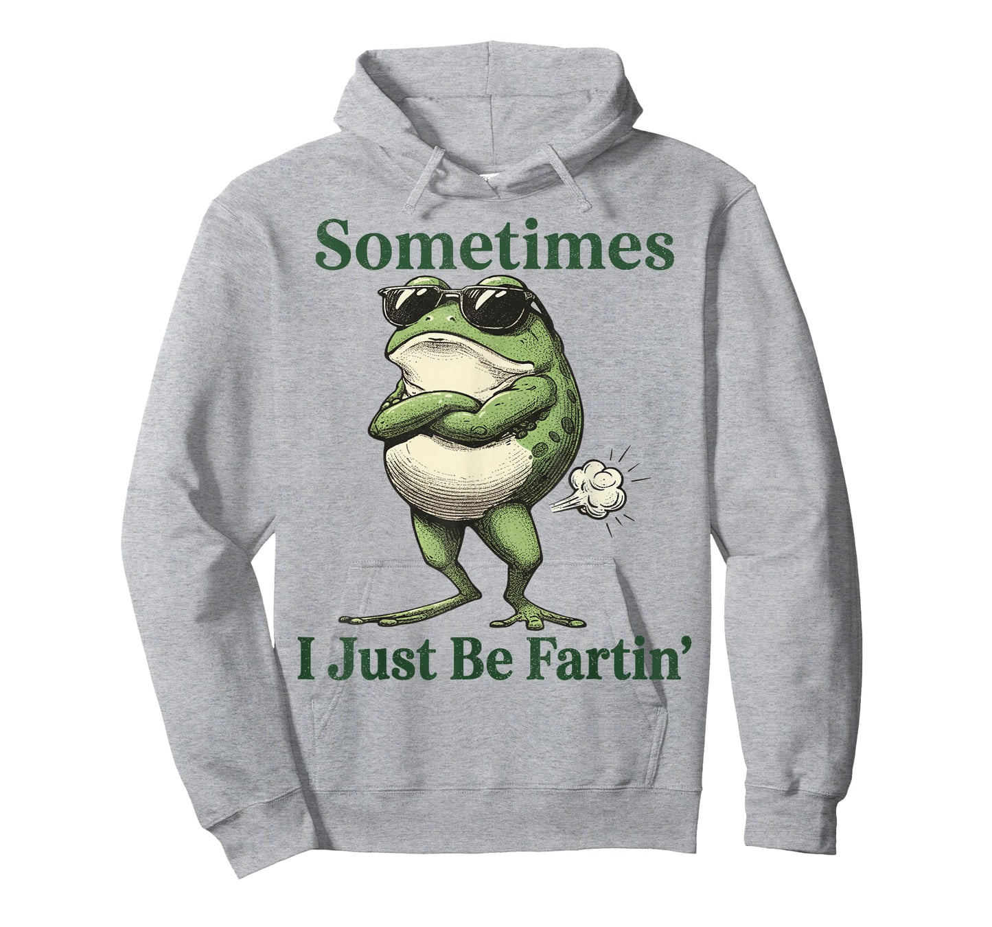 Sometimes I Just Be Farting Funny Vintage Frog Graphic T-Shirt