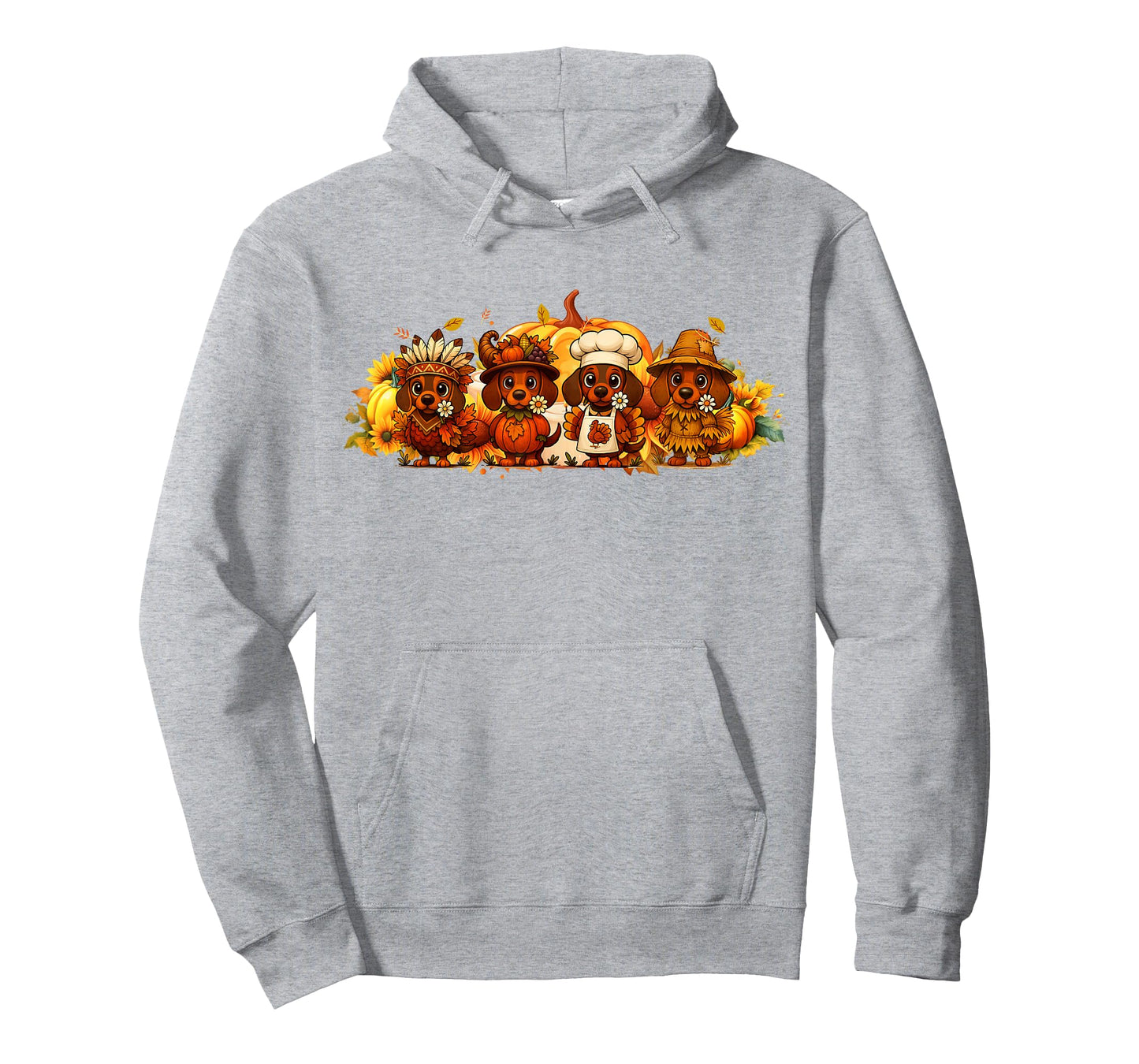 Cute Dachshund Pumpkin Dog Thanksgiving Costume T-Shirt