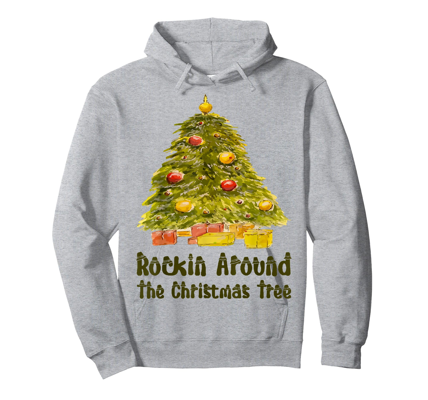 Funny Xmas Rockin.Around The Christmas Tree Costume T-Shirt