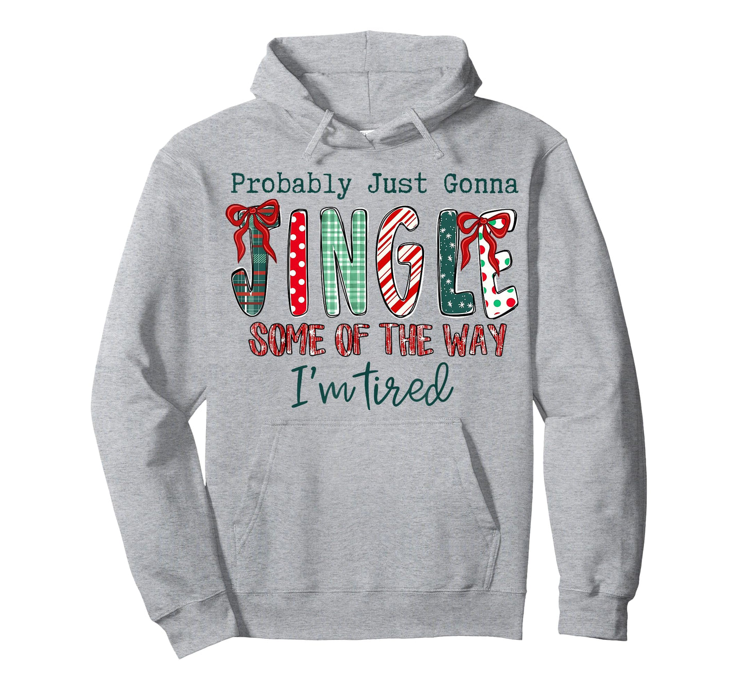 Coquette Bow Xmas Probably Just Gonna Jingle Some of The Way T-Shirt