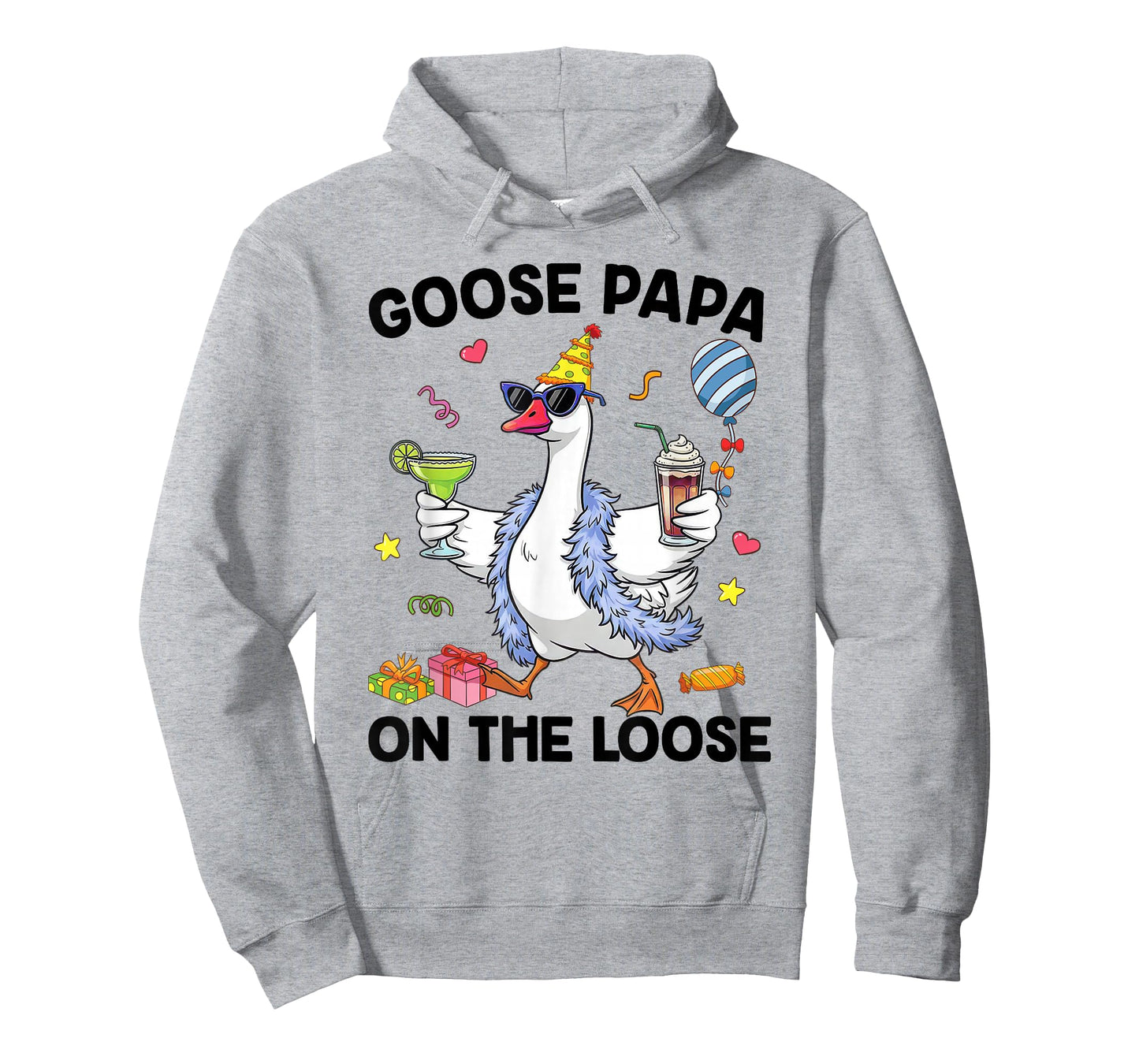 Papa Goose On The Loose Funny Birthday Matching Family T-Shirt