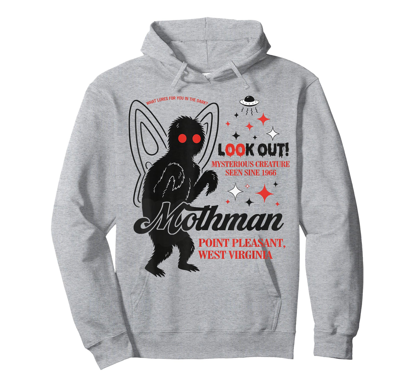 Mothman Cryptid Lover Folk Look Out Mothman Point Pleasant T-Shirt