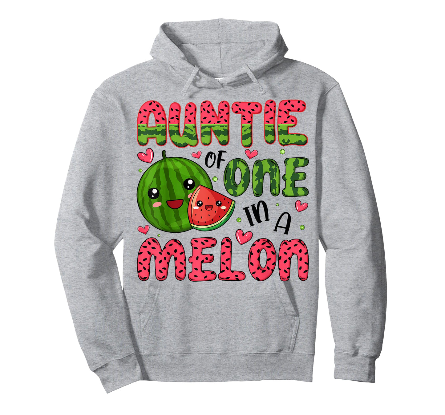 Auntie of One in A Melon 1St Birthday Watermelon Party T-Shirt