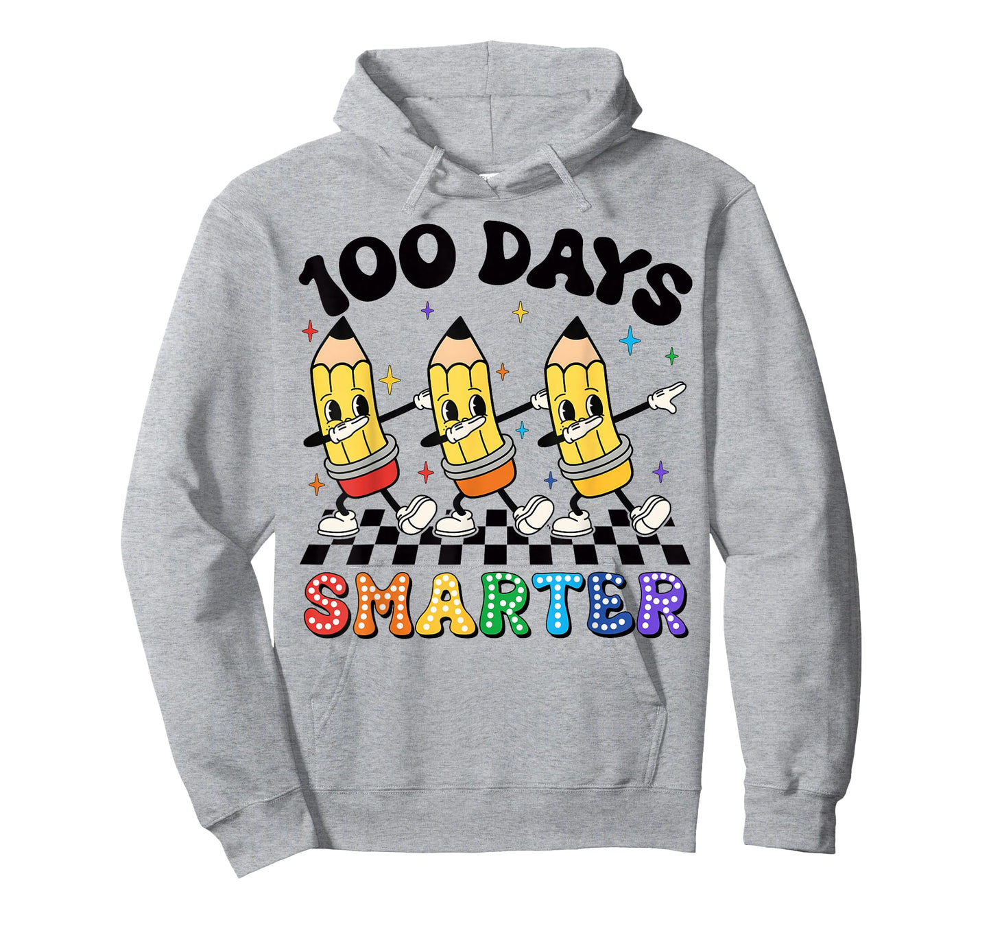 Groovy Dabbing Pencil 100 Days of School Boys Girls Teacher T-Shirt