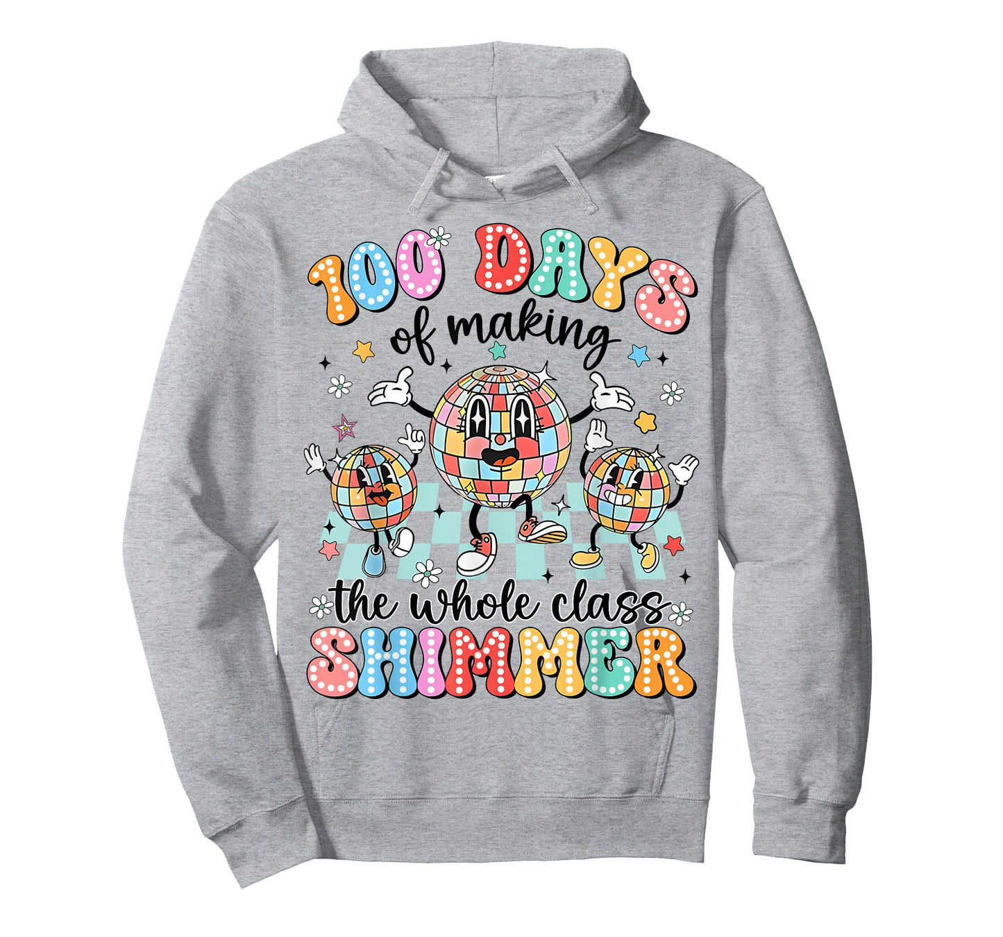 100 Day of School Class Shimmer Funny 100th Day Gift Teacher T-Shirt