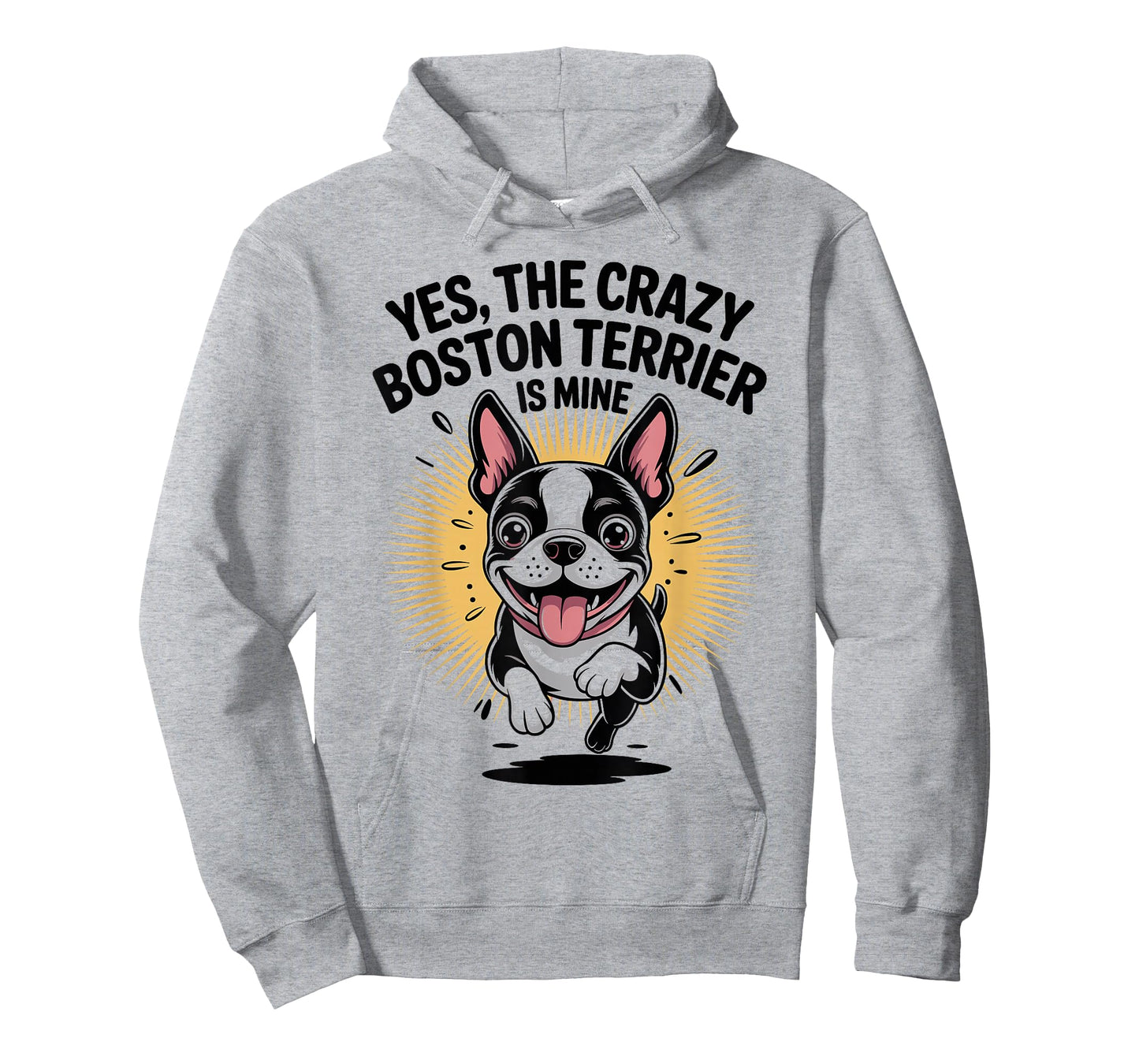 Cute Dog Breed Pet Lover Owner Cartoon Funny Boston Terrier T-Shirt