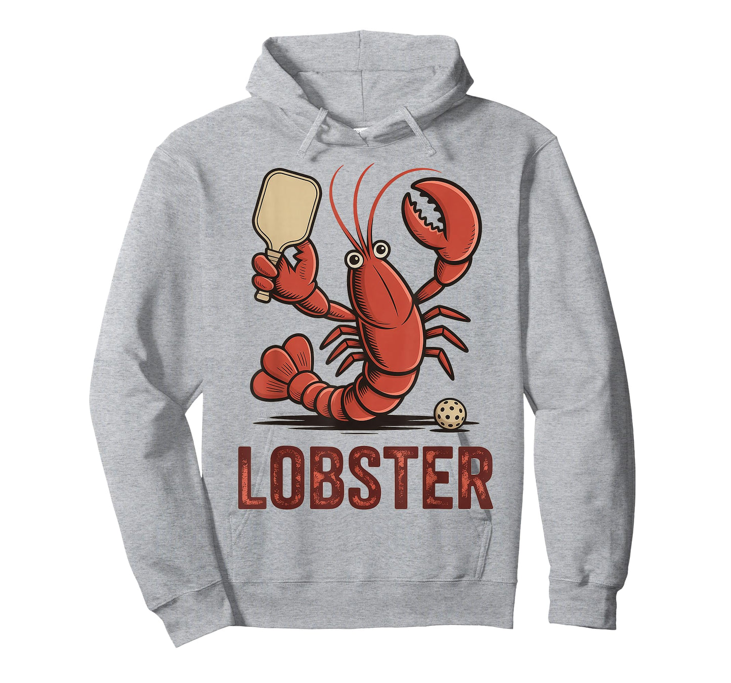 Funny Pickleball Player Lob Shot Humor Lobster T-Shirt