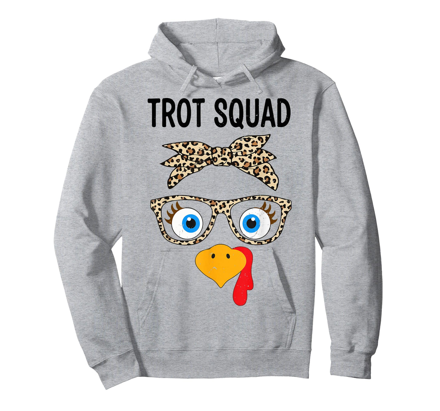 Thanksgiving Running Print Leopard Turkey Trot Squad 2025 T-Shirt