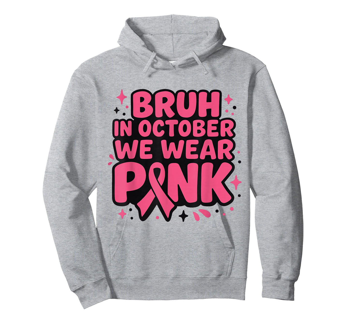 Breast Cancer Toddlers Kid Boys Girl in October We Wear Pink T-Shirt
