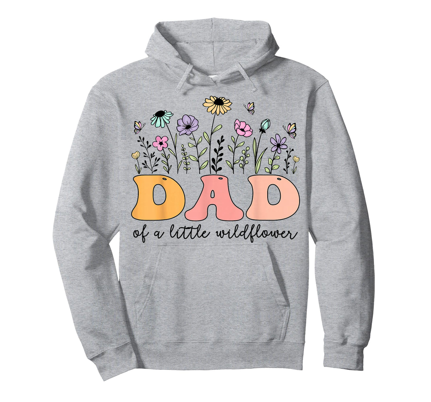 Dad of The Little Wildflower Birthday Girl Party T-Shirt
