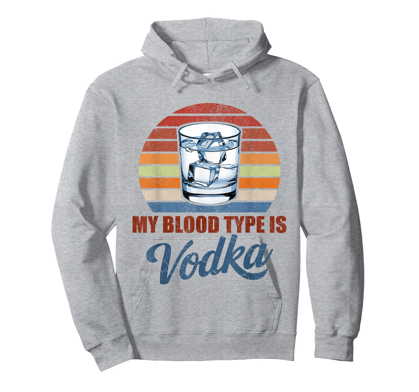 My Blood Type is Vodka Funny Sarcastic Vodka Lovers Drinking T-Shirt