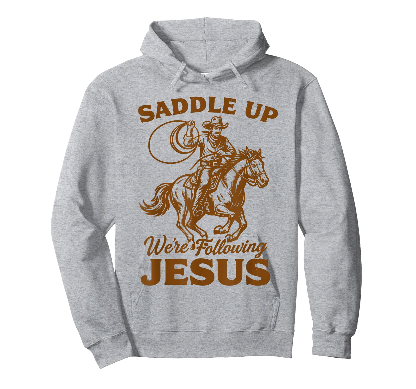 Cowboys Christian Rodeo Saddle Up We're Following Jesus T-Shirt
