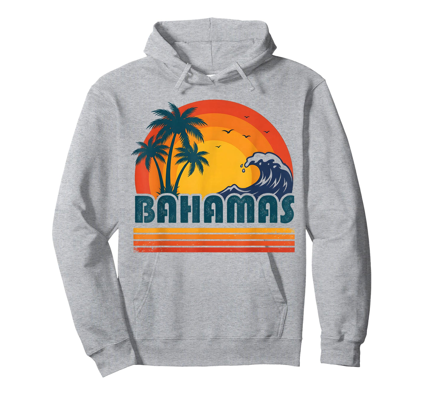 Retro Bahamas Beach Summer Vacation Sunset 70s 80s Palm Tree T-Shirt