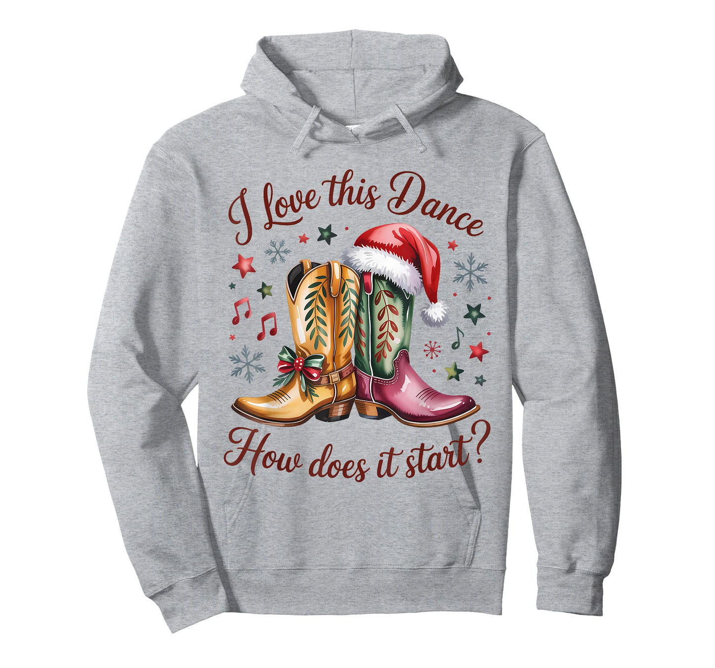 I Love This Dance How Does It Start Line Dance Christmas T-Shirt
