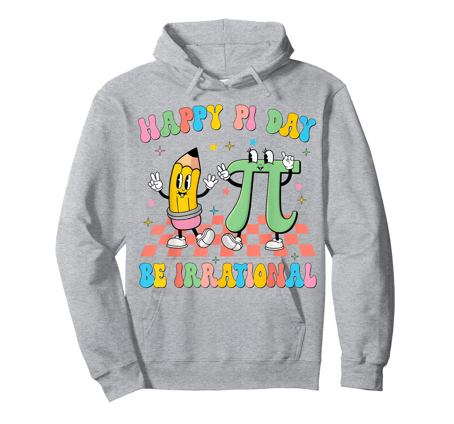 Happy Pi Day Be Irrational Pi 3.14 Teacher Groovy Kid Boy Gi T-Shirt