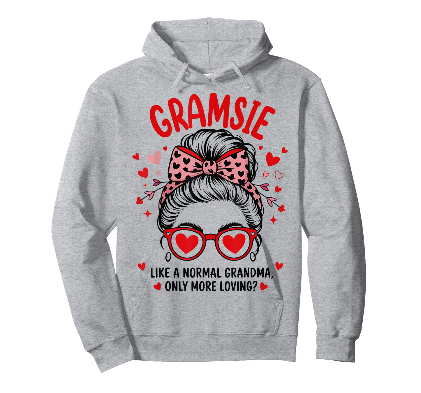 GRAMSIE Valentine Quote for Loving Grandma with Cute Bow T-Shirt