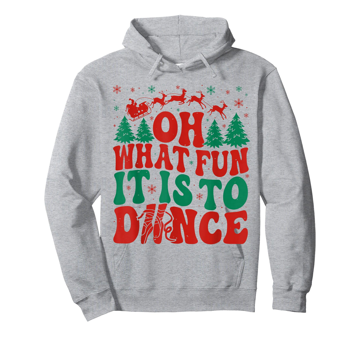 Oh What Fun It is to Dance Funny Ballet Dancer Christmas T-Shirt