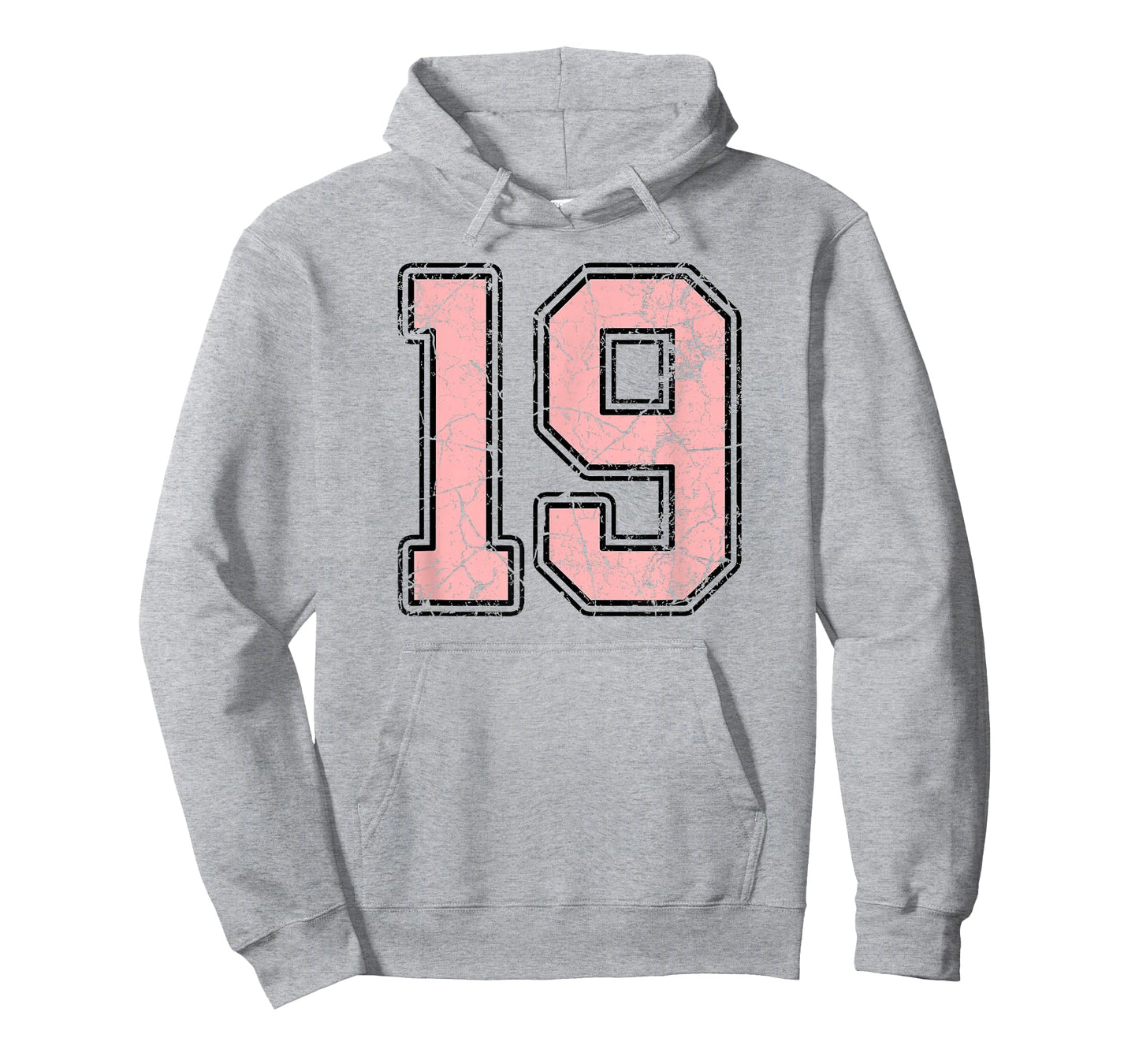 Pink and Black Number 19 Jersey Player Uniform #19 Fan T-Shirt