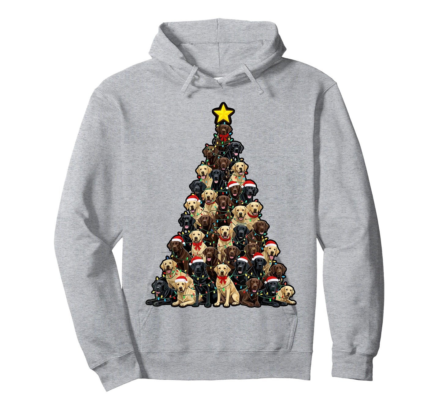 Lab Dog Christmas Outfit, Labrador Christmas Tree T-Shirt