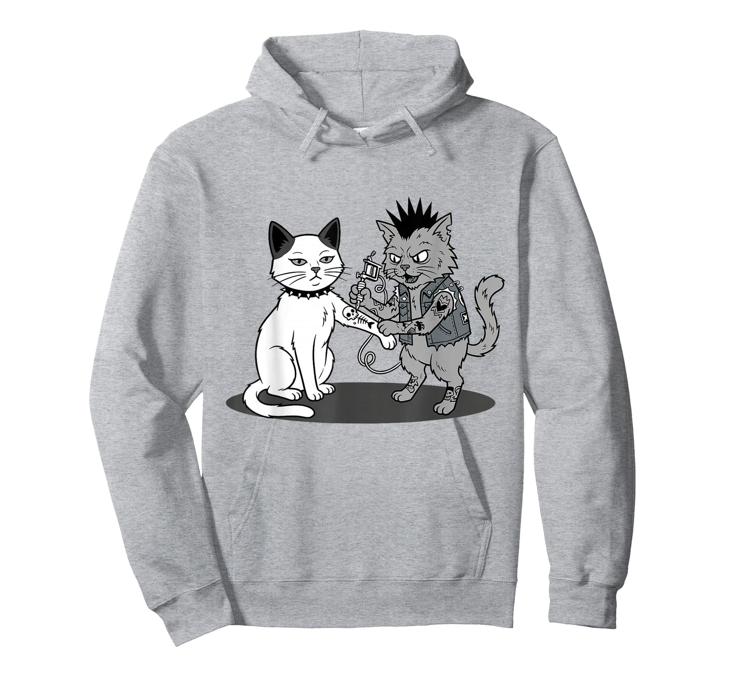 Cat Tattooing Cat Funny Meme Inked Kitty Humor Tattoo Artist T-Shirt