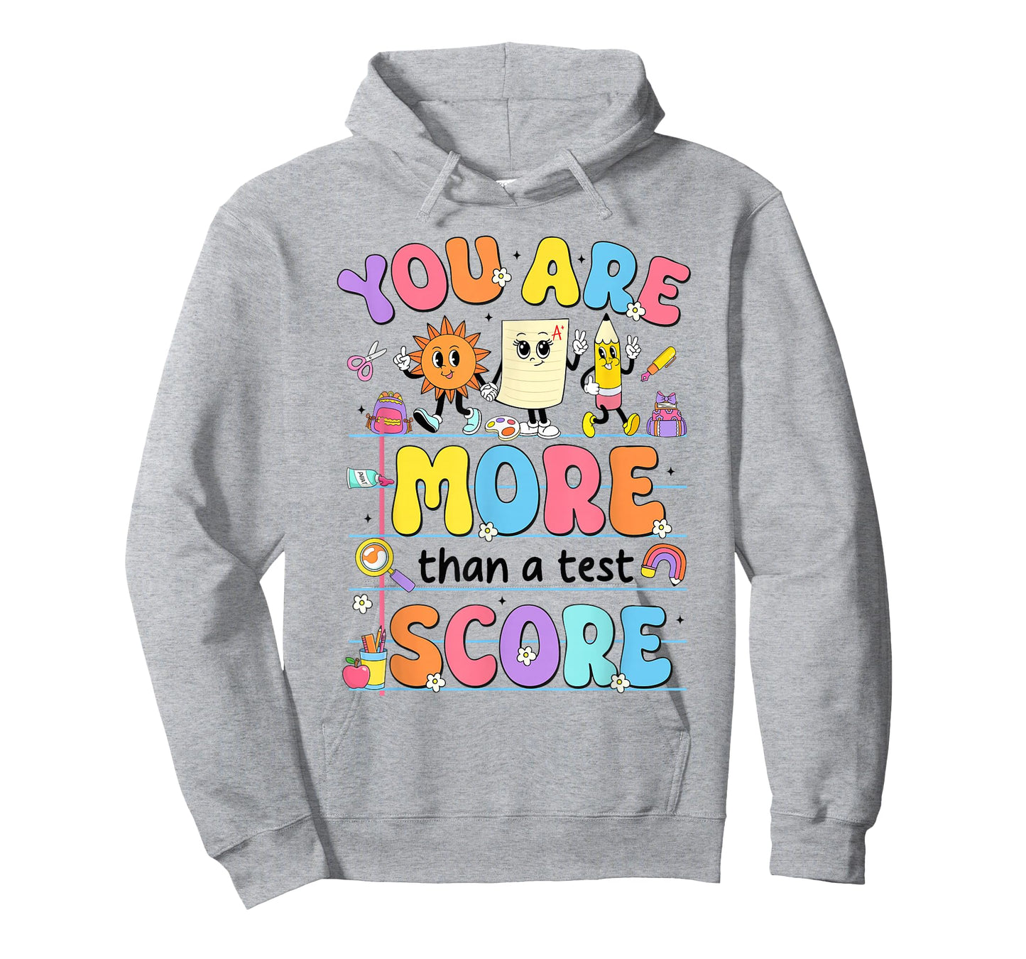 Groovy Testing Day Teacher You are More Than A Test Score T-Shirt