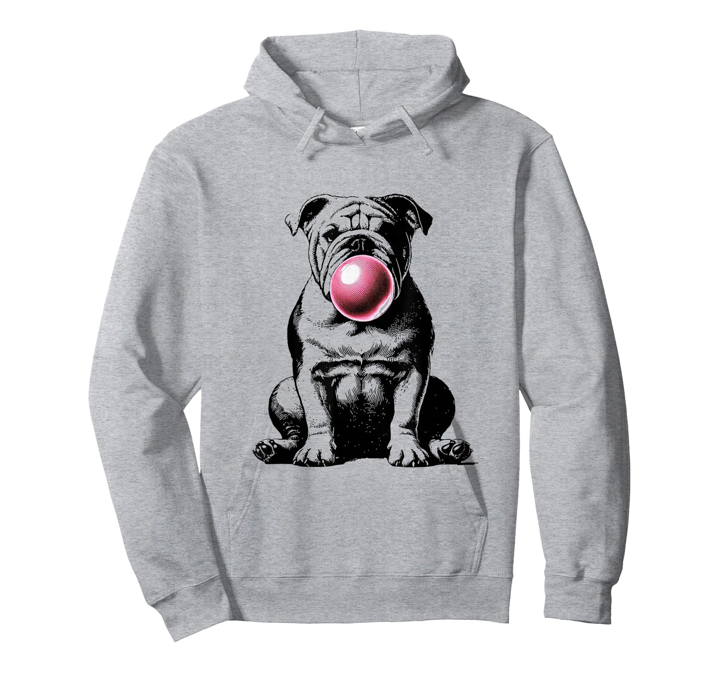 English Bulldog Bubble Gum Vintage Funny Dog Mom Pet Dad T-Shirt