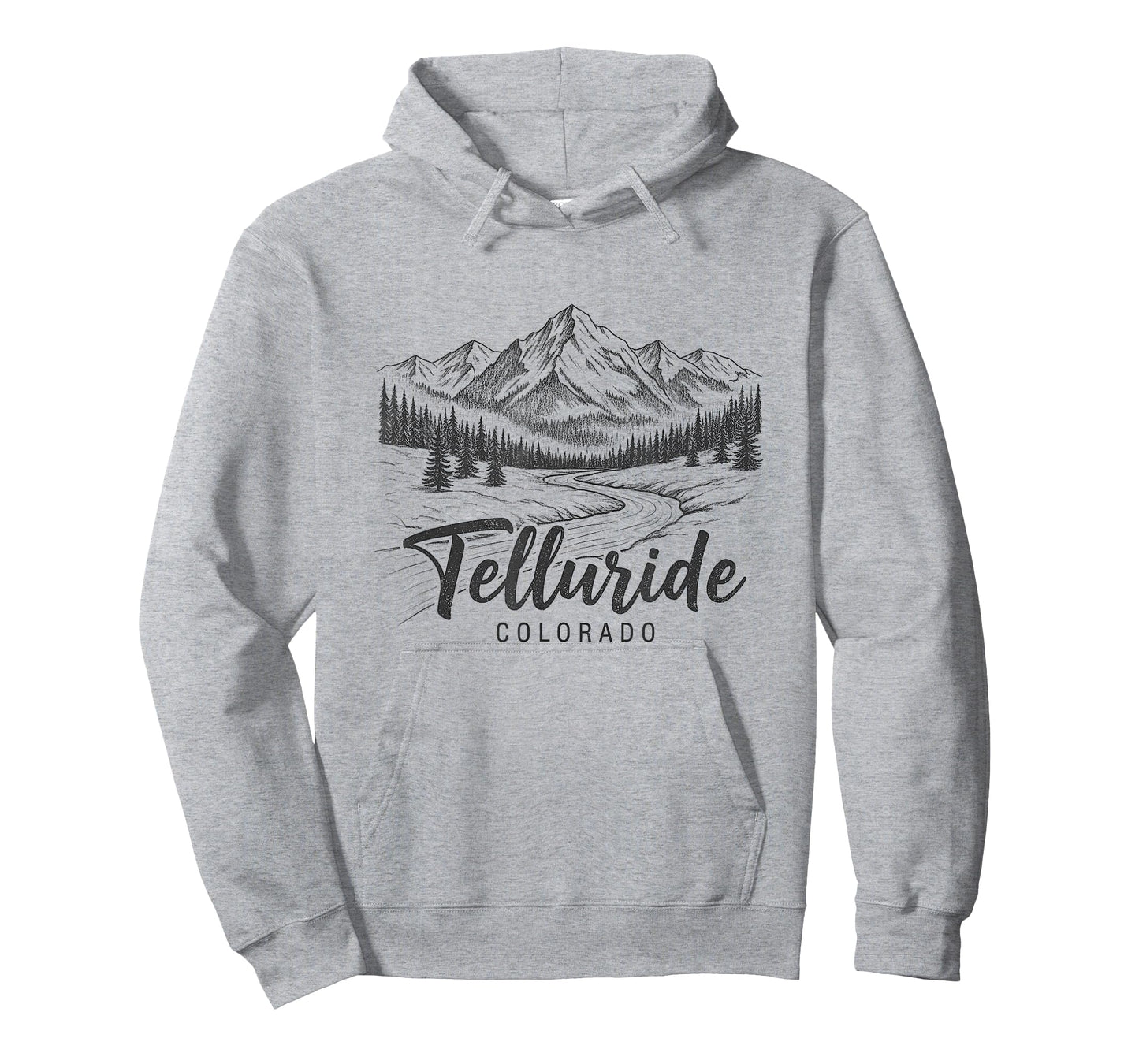 Telluride Colorado Sketch Art Design T-Shirt