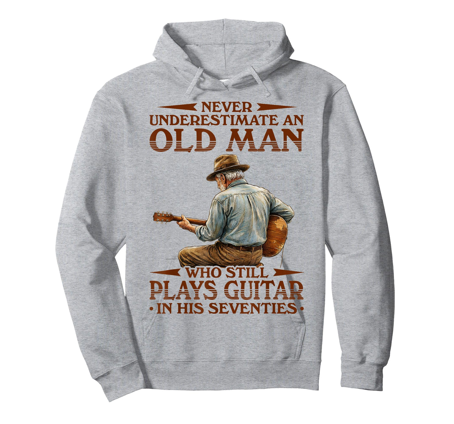 Never Underestimate an Old Man Who Plays Guitar in His 70s T-Shirt