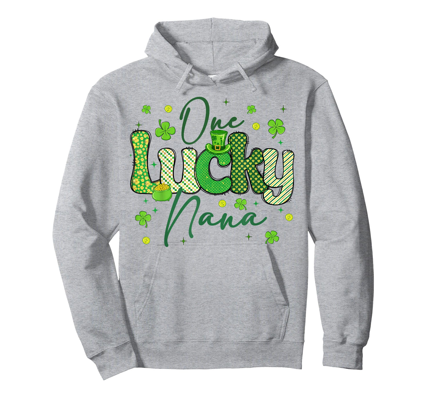 One Lucky Nana Funny Grandma Irish Shamrock St Patricks Day T-Shirt
