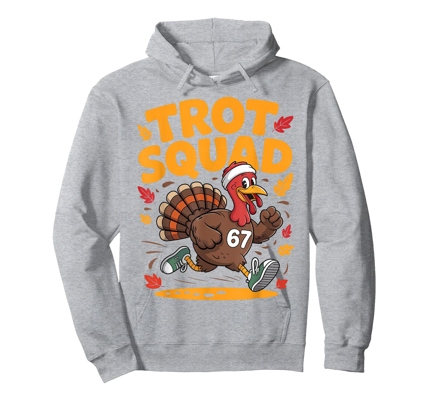 67 Meme Thanksgiving Turkey Trot Squad 67 Running Turkey T-Shirt