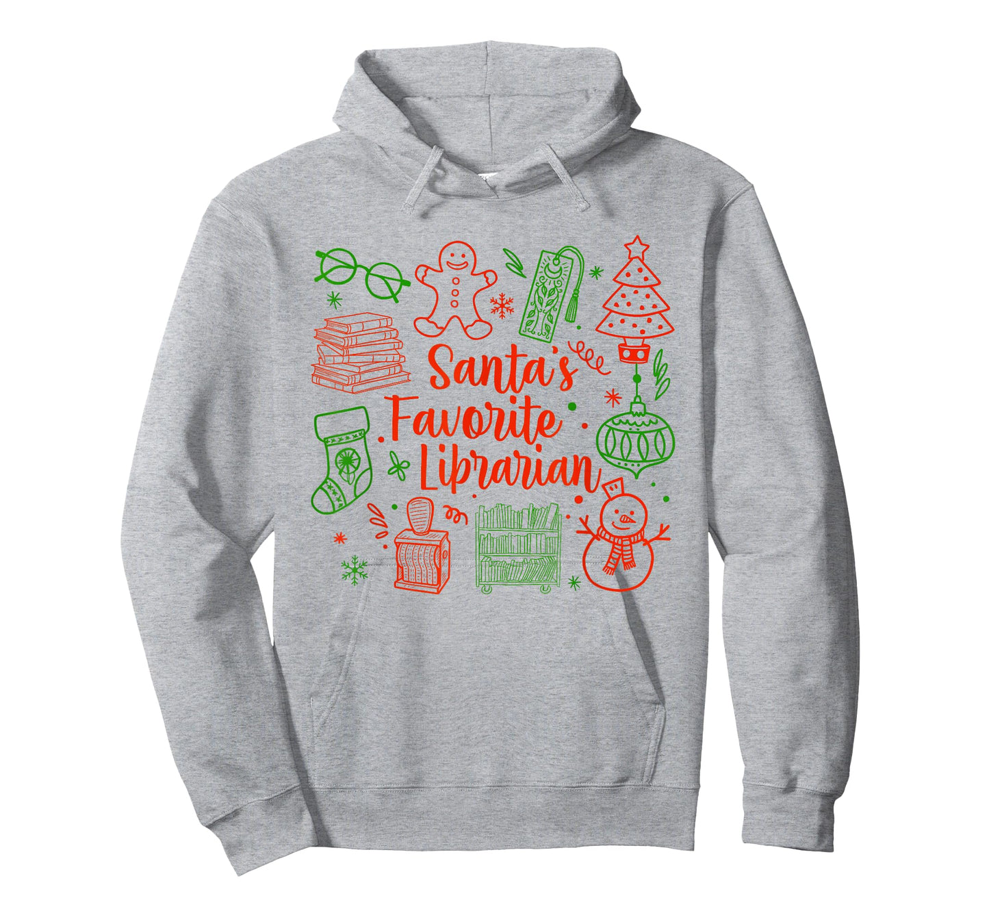 Christmas Book Lover Santa's Favorite Librarian Reading Book T-Shirt