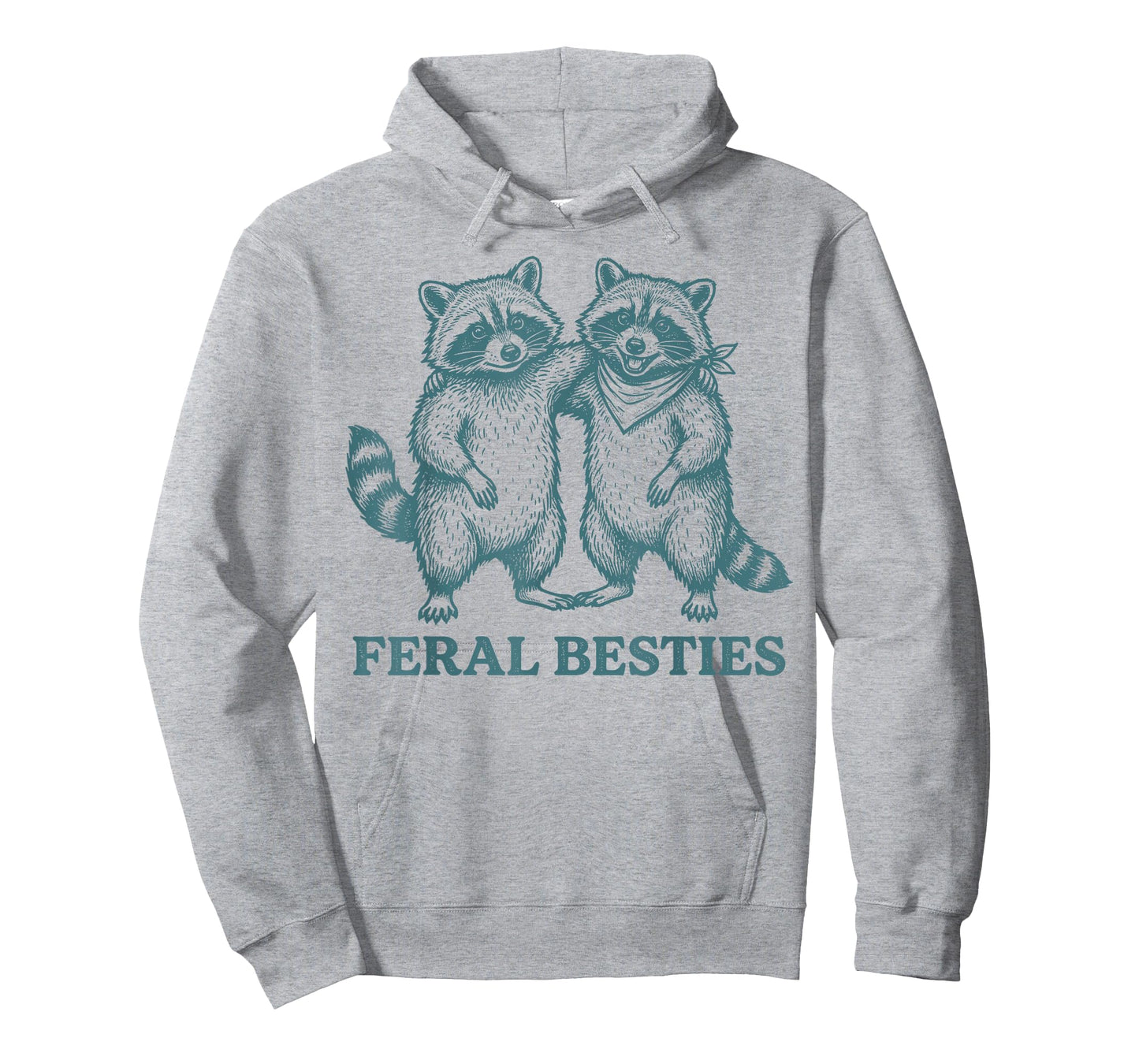 Feral Funny Bestie 2 Best Friend Matching BFF Birthday T-Shirt