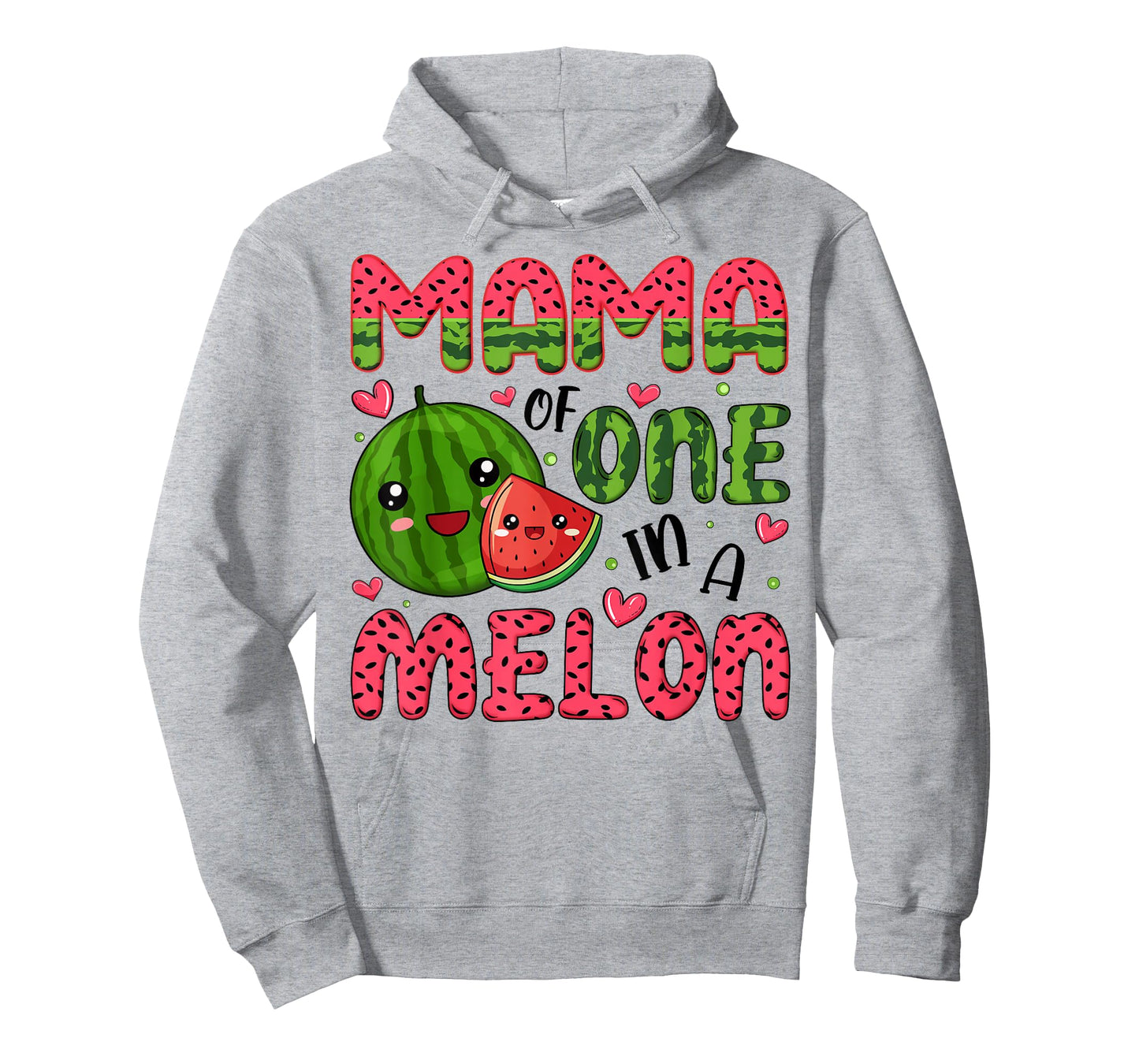 Mama of One in A Melon 1St Birthday Watermelon Party T-Shirt
