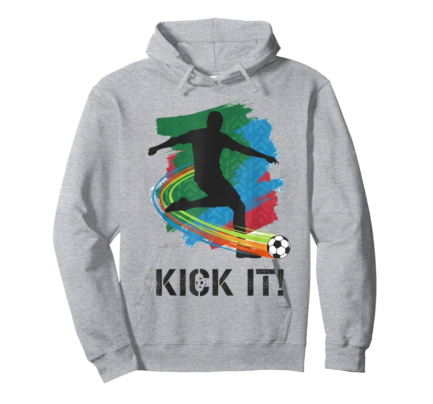 Kick It Soccer Player Silhouette Graphic Tee for Fans T-Shirt