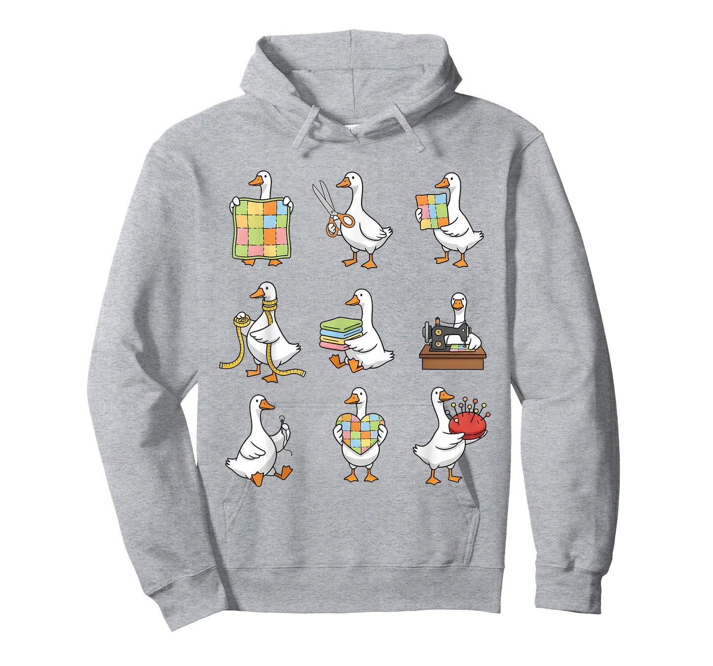 Quilting Lover Quilter Sewing Machine Patchwork Silly Goose T-Shirt