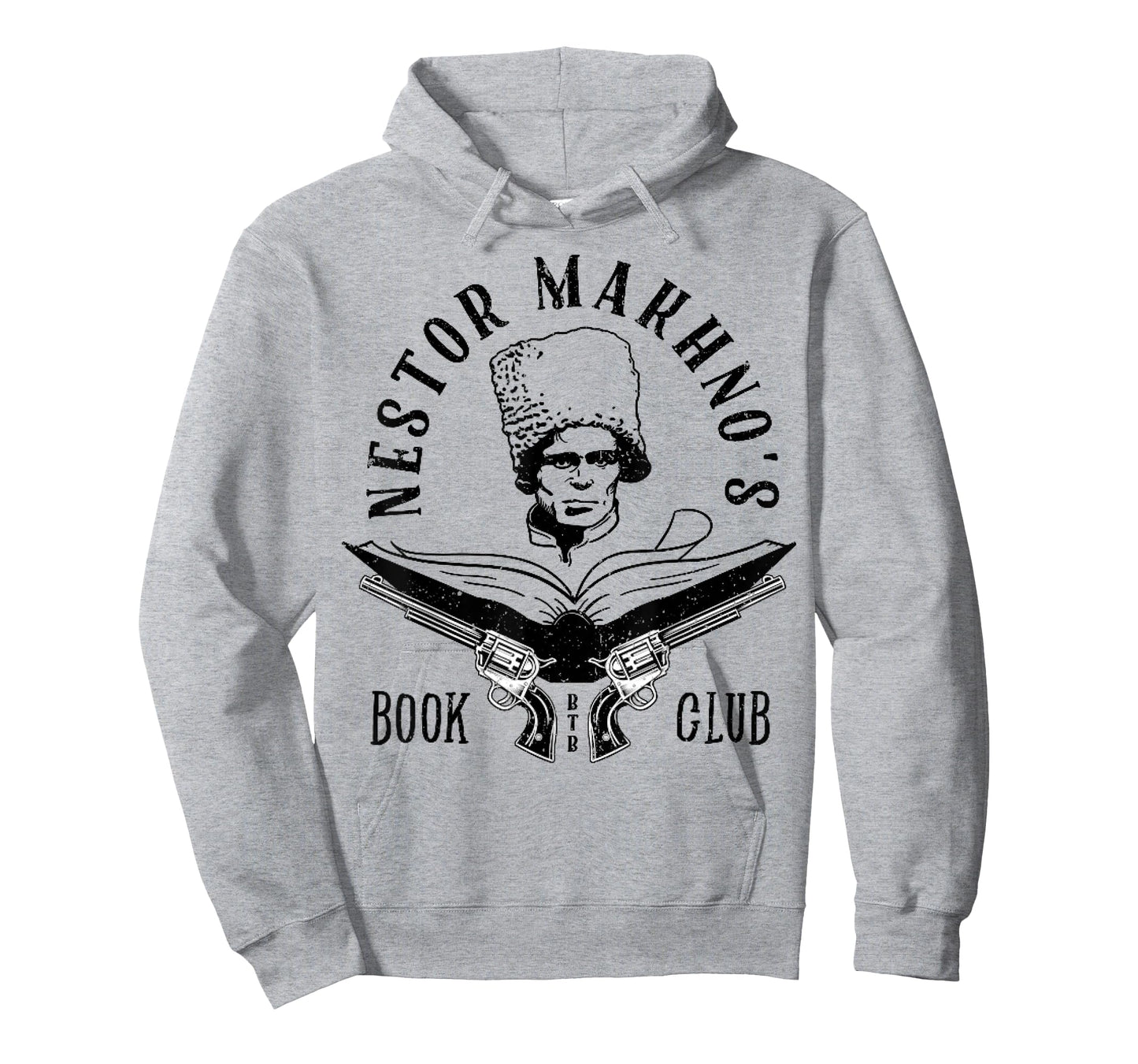 Vintage Nestor Makhno's Book Club Black Version T-Shirt