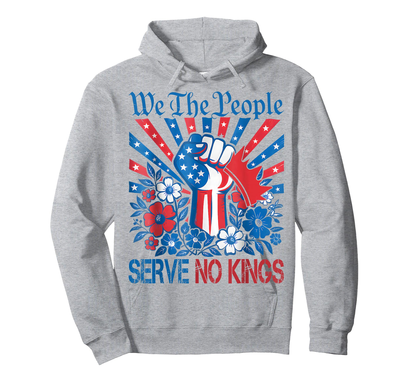 We The People Serve No Kings Stars Stripes America Patriotic T-Shirt